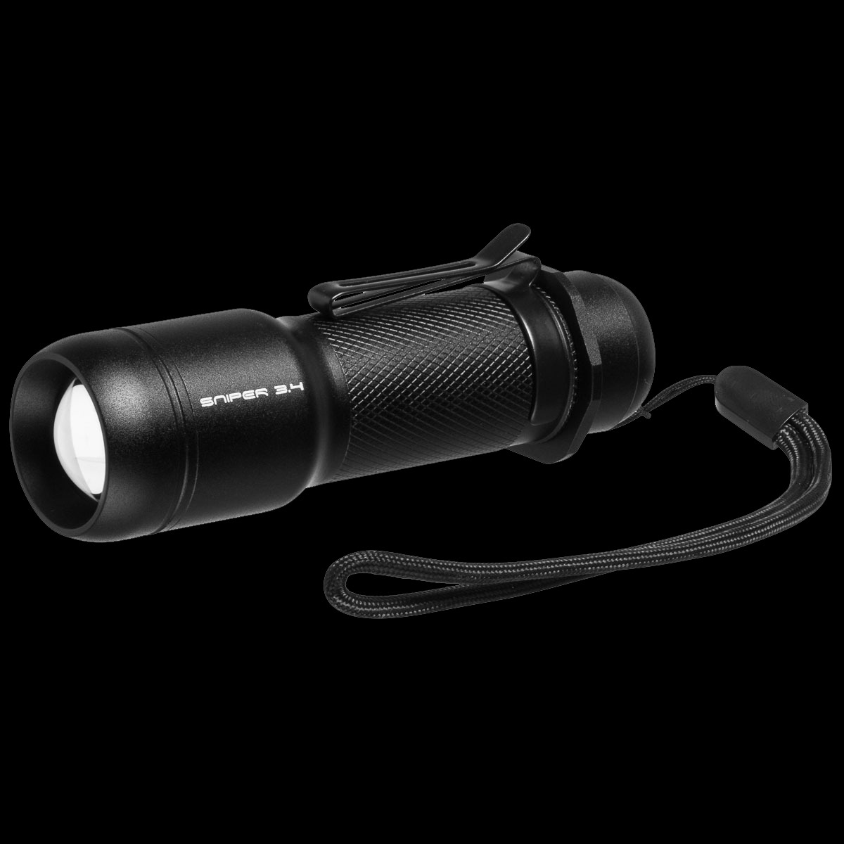 LED Flashlight with Focus, 600 lm, SNIPER 3.4