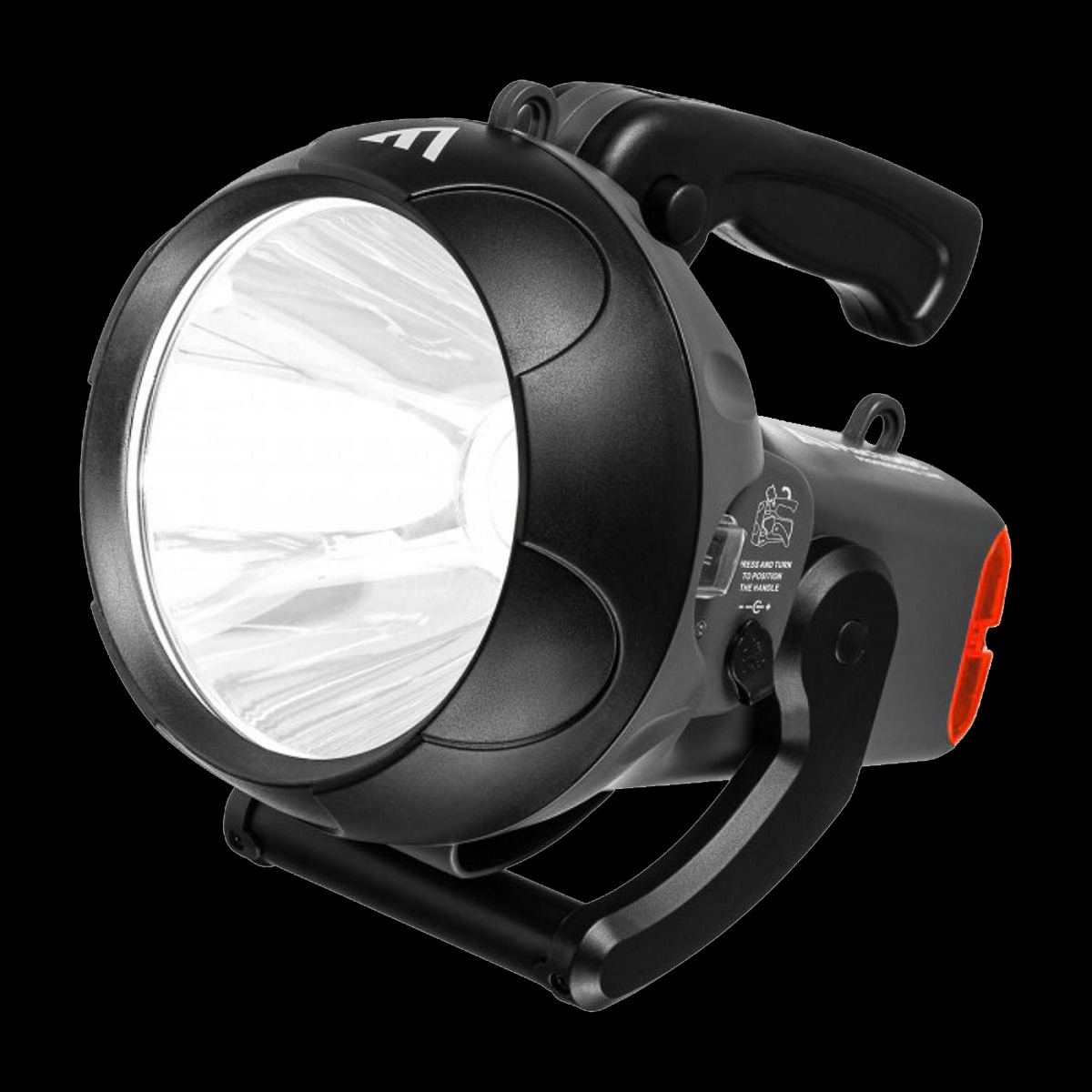 Wiederaufladbarer Suchscheinwerfer mit rückwärtigem Blinklicht, 1600 lm, Vanguard JML